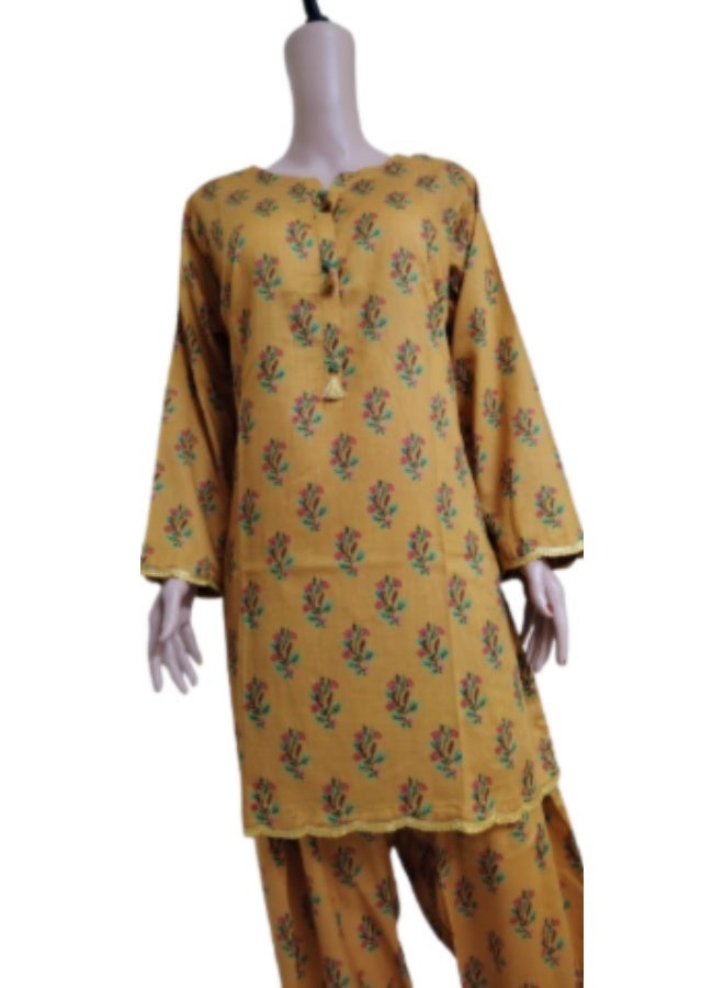 Fabric Pakistani Lawn Printed Stitched 2-Piece Suit (Large Size )– 2026 Collection - Image 2